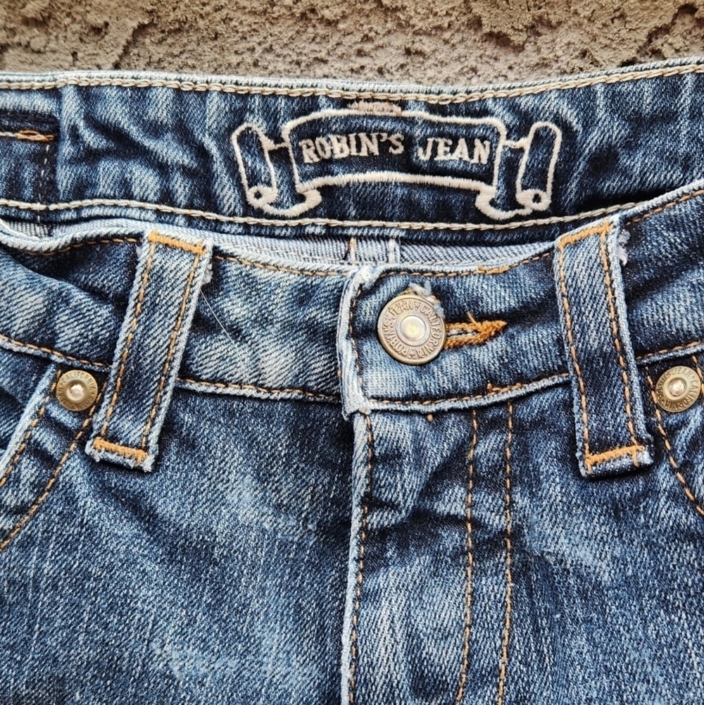 Robins Jean Straight Fit Dark Blue Denim - Picture 16 of 16